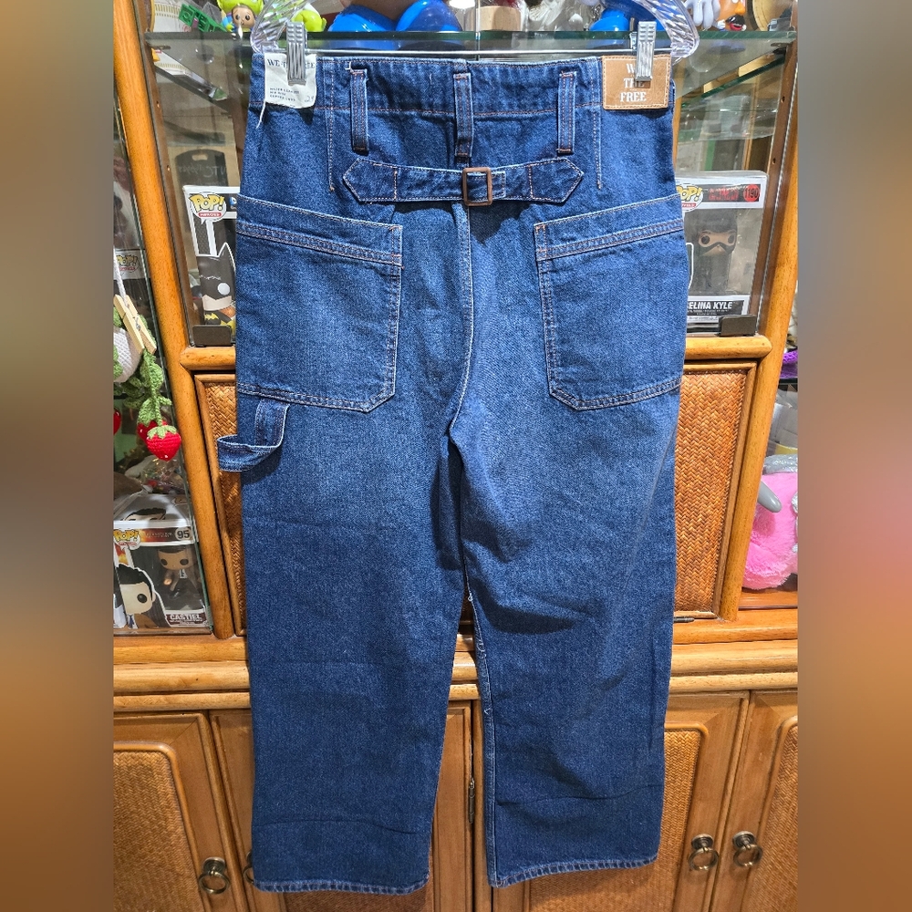 FREE PEOPLE MAJOR LEAGUE MID RISE CUFFED CROP - Picture 7 of 10